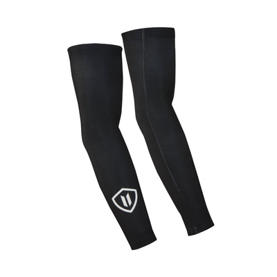 Cycling Arm Warmers - Unisex (Black) vellow