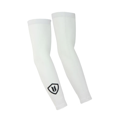 Cycling Arm Warmers - Unisex (White) vellow